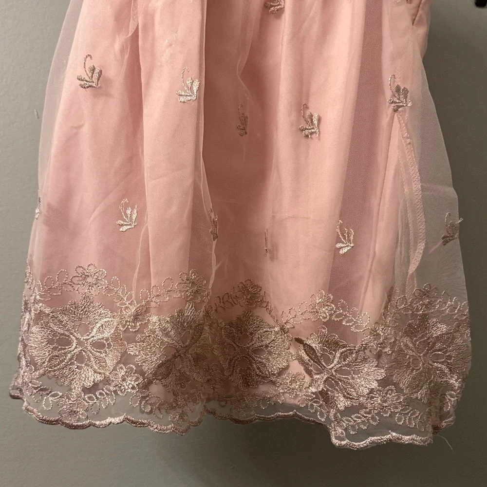 Baby Girls Pink Lace Dress